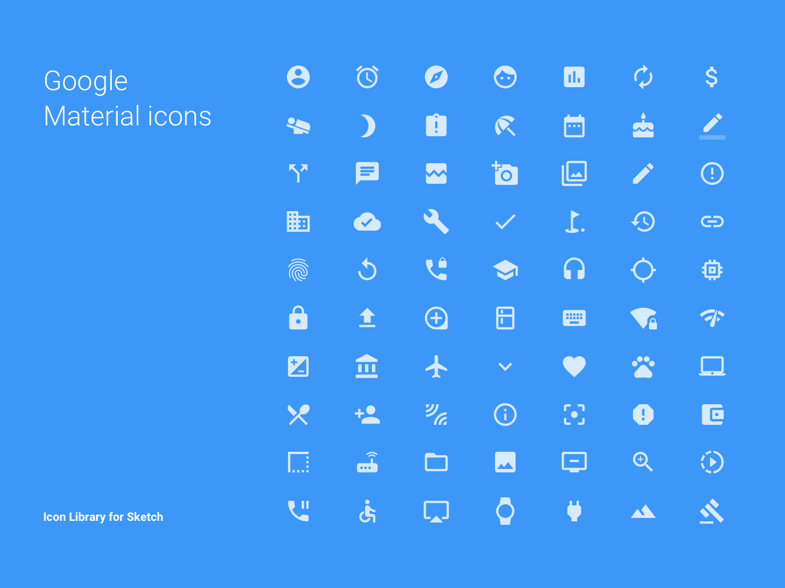 Google Material Icons Library For Sketch UIBundle