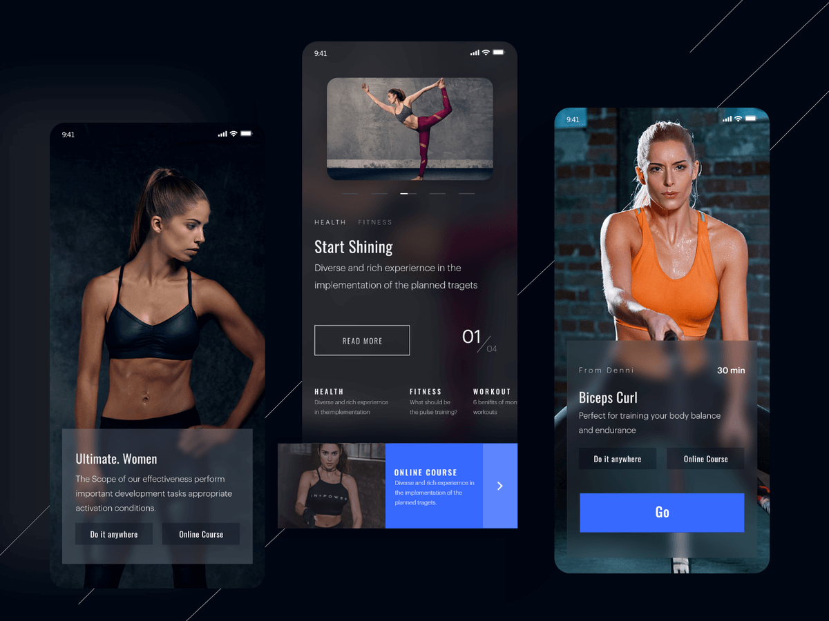 Fitness App Dark Theme cover image
