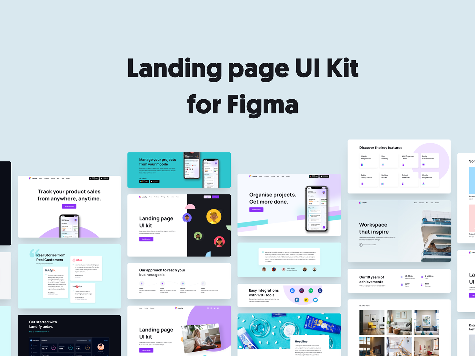 Landify - Landing Page UI Kit cover image
