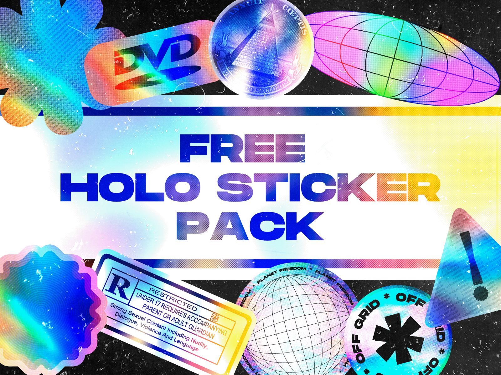 Download Free Holo Sticker Pack Uibundle