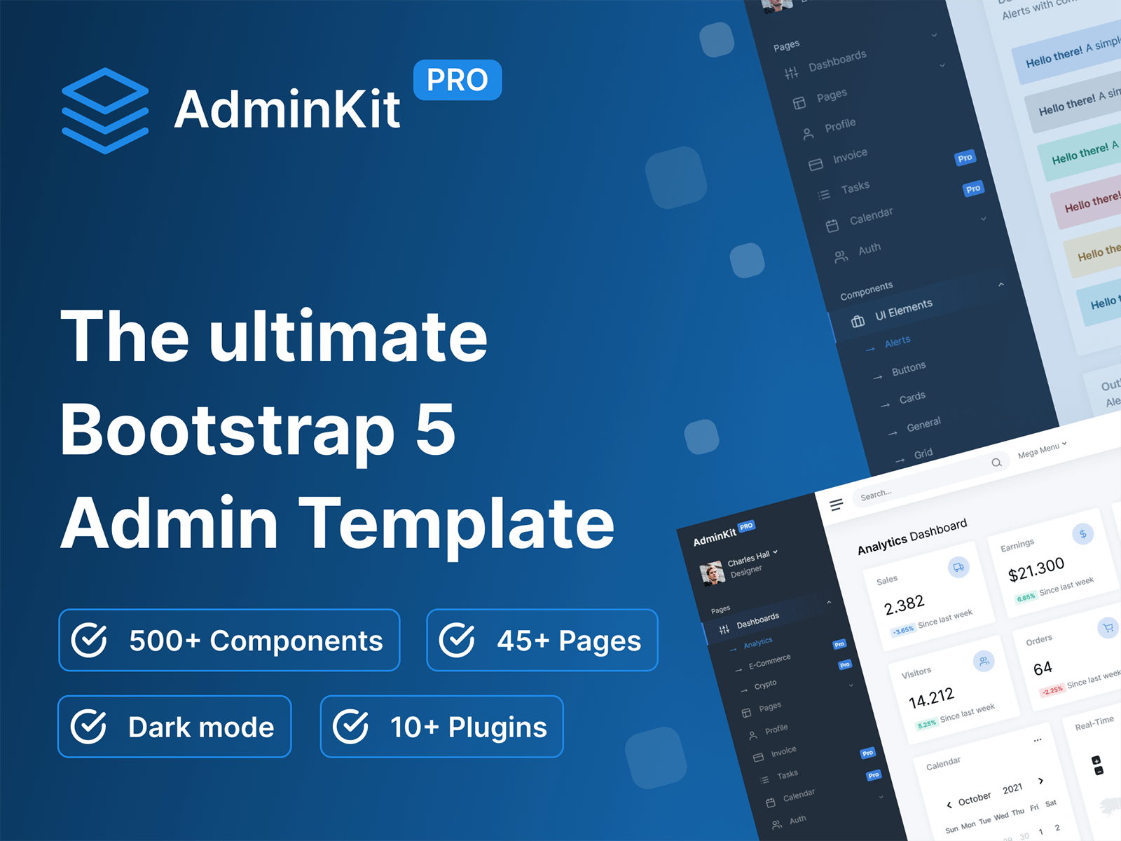 AdminKit PRO - Bootstrap 5 Admin Template cover image