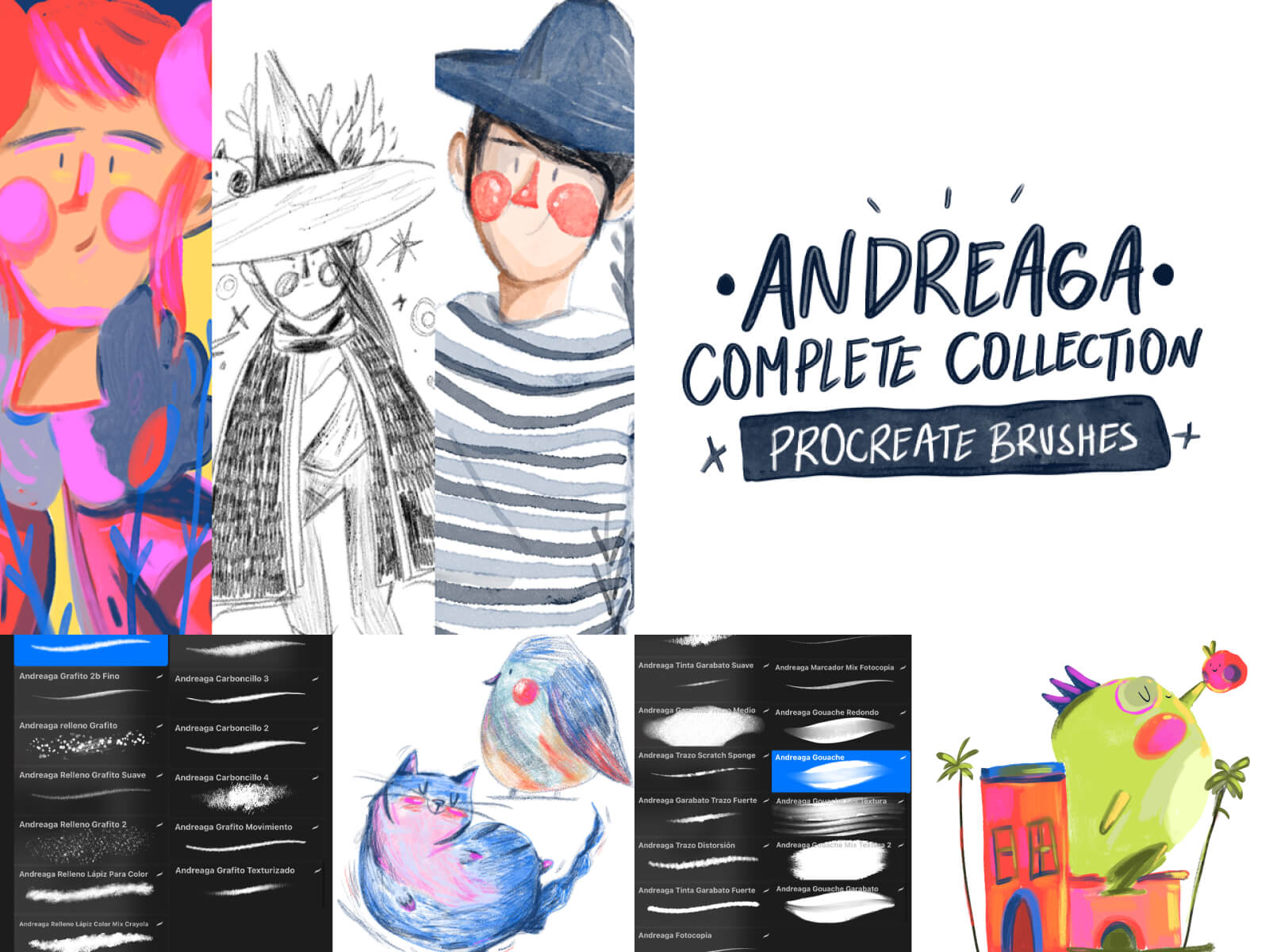 Andreaga Complete Collection (Procreate Brushes) cover image