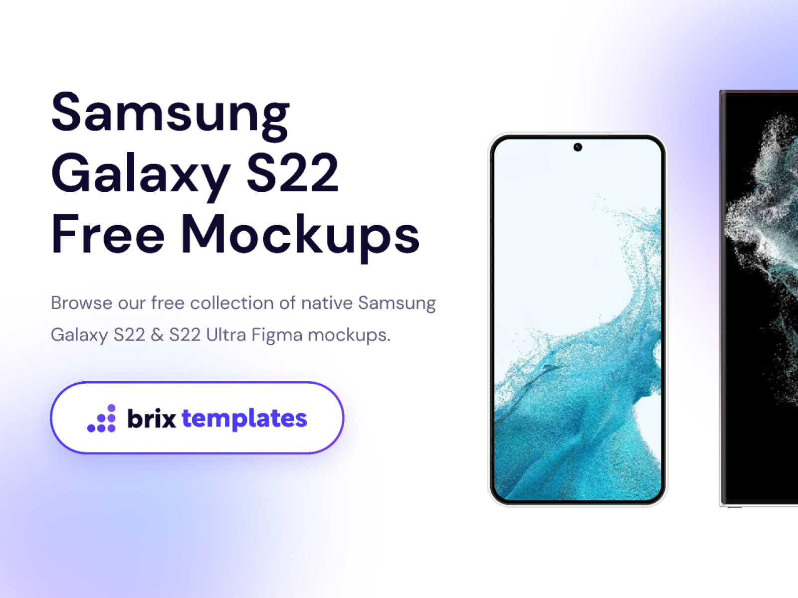 Samsung Galaxy S22 Free Mockups | BRIX Templates cover image