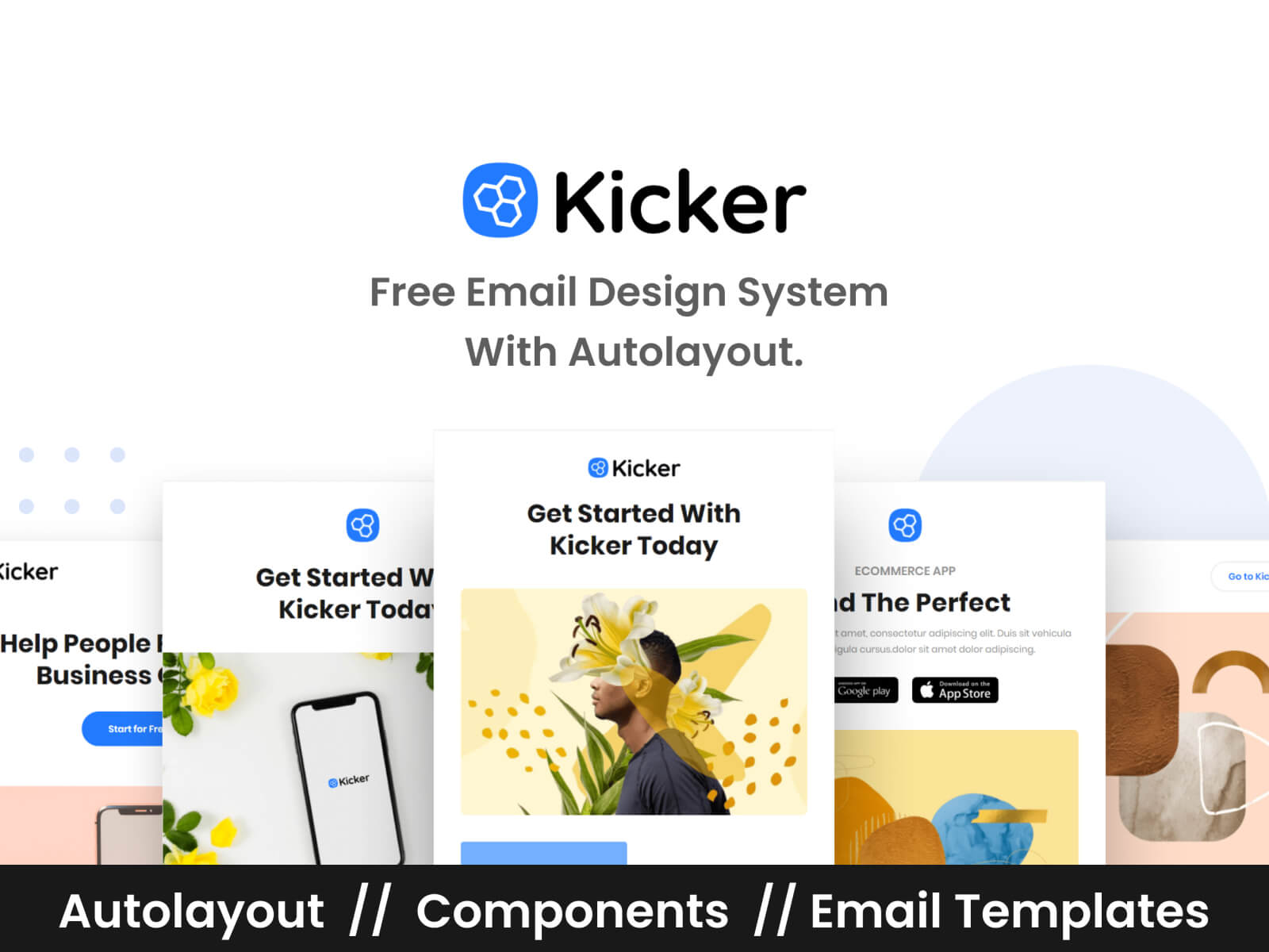 Kicker - Email Design System For Startup cover image