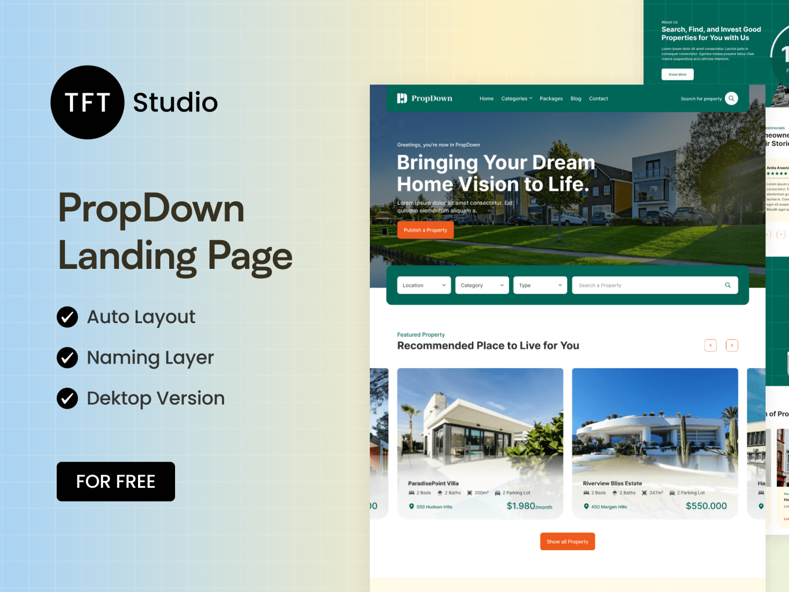 PropDown - Property Landing Page cover image