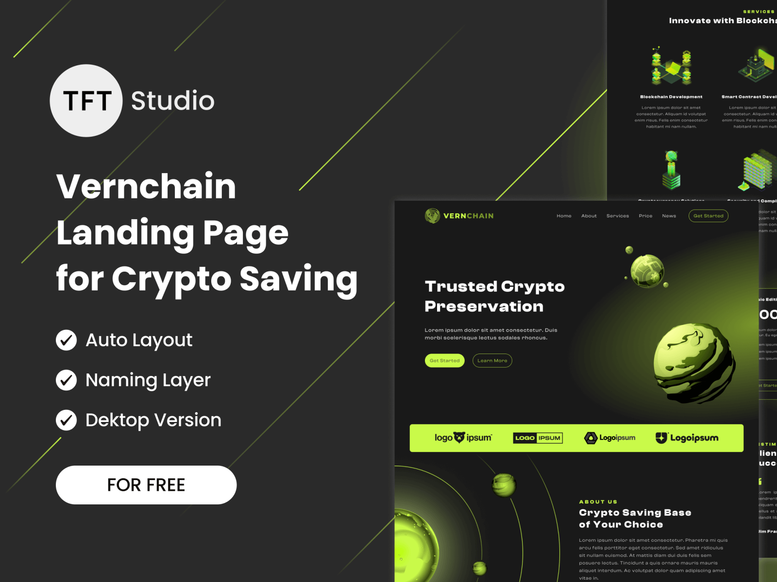 Landing Page - Crypto Vernchain cover image