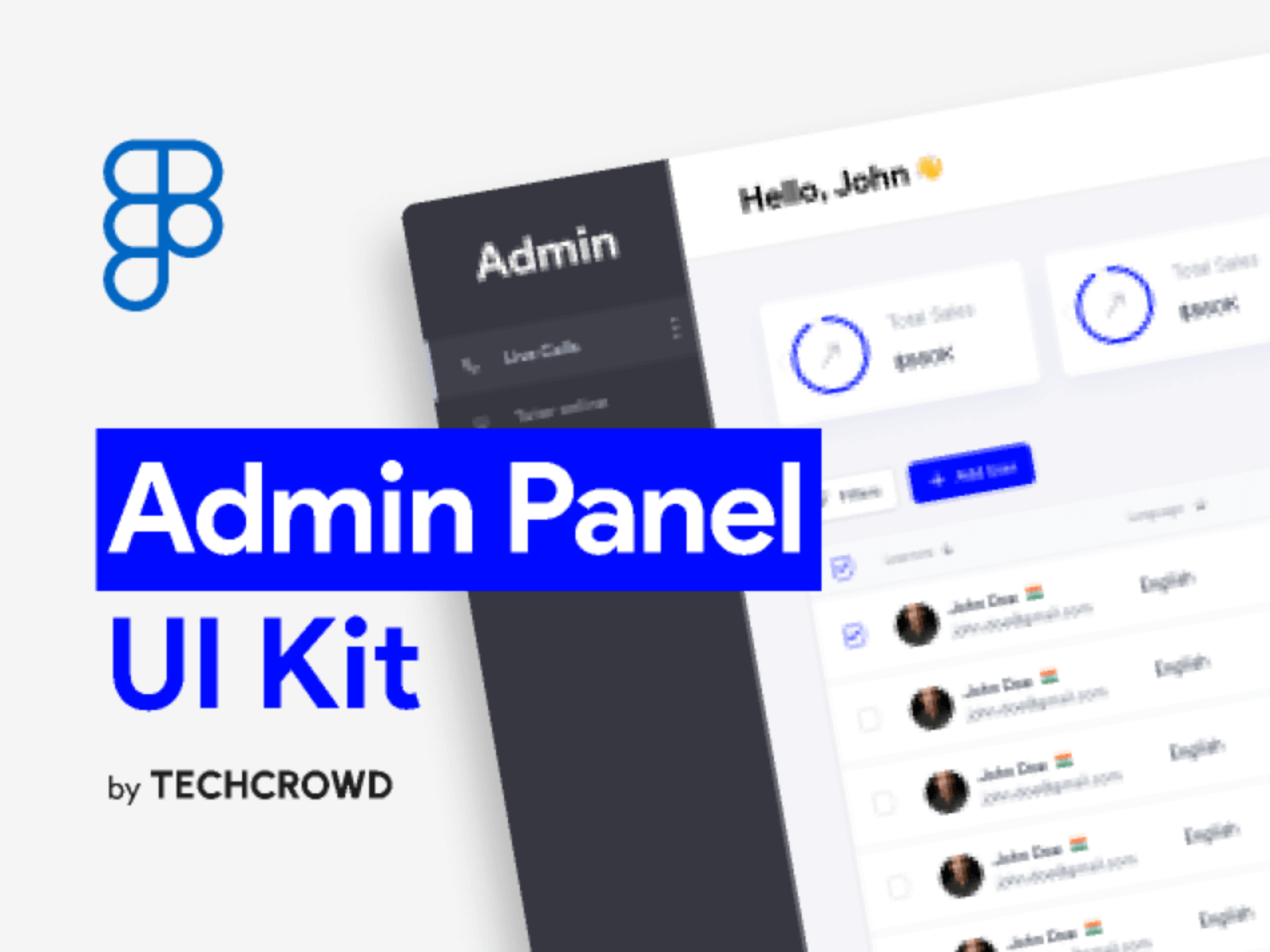 Admin Panel UI Kit cover image