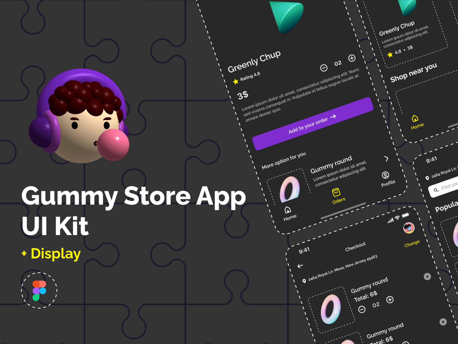 Gummy Store IOS App UI Kit cover image
