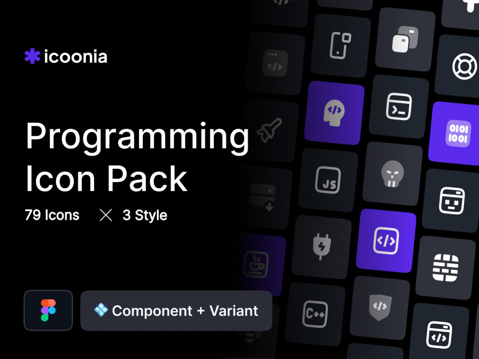 Icoonia - Programming Icon Pack cover image