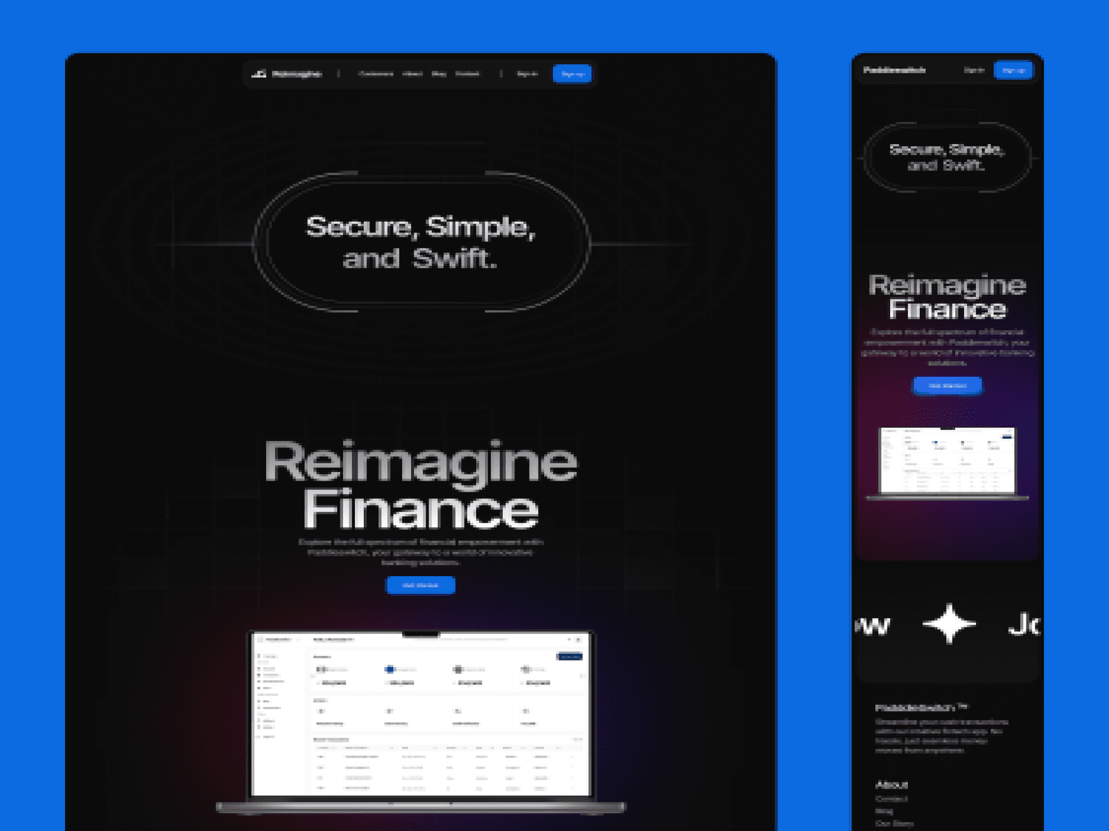 Reimagine - SaaS Website Template cover image