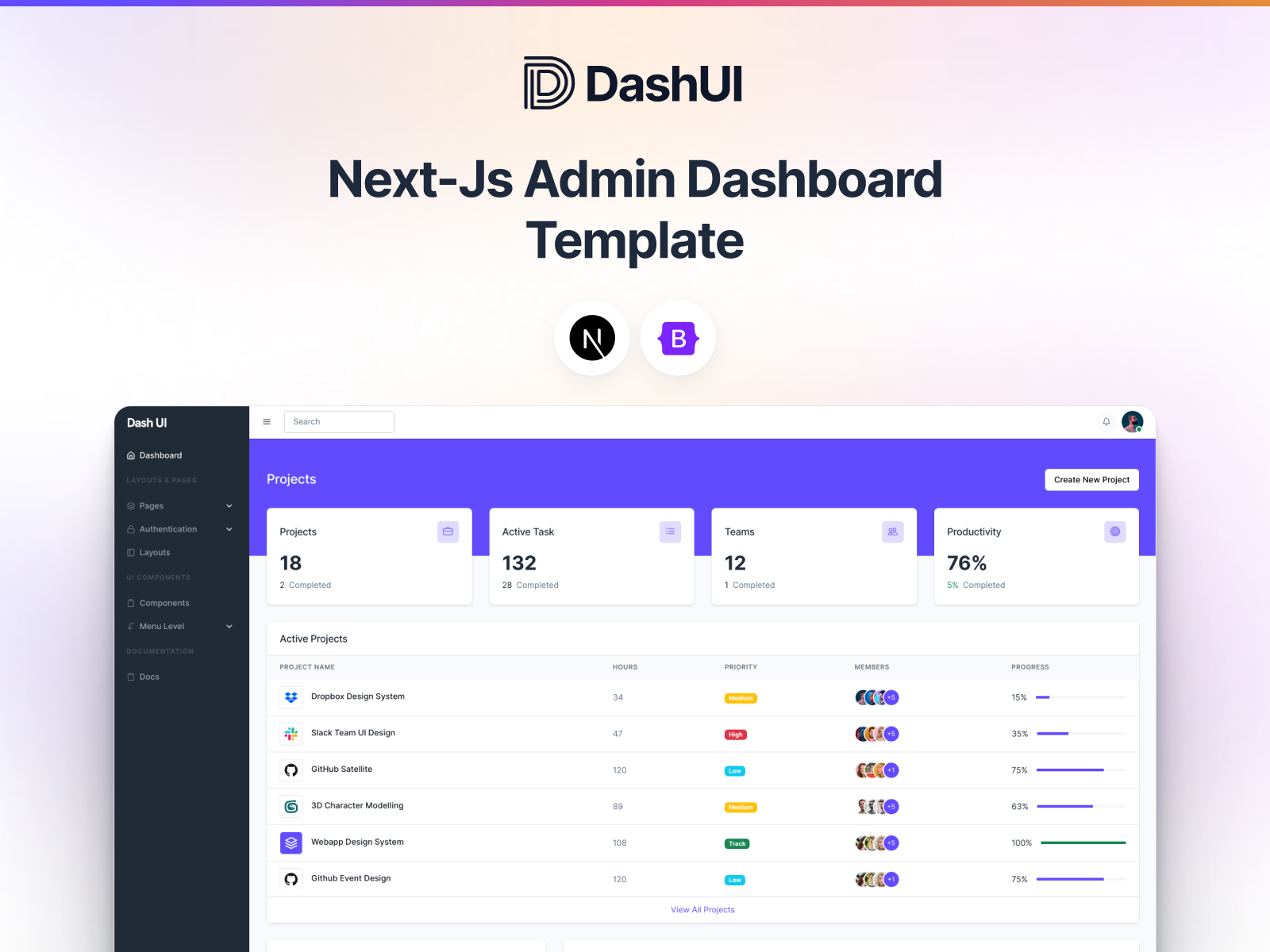 Dash UI - Next-Js Admin Dashboard Template cover image