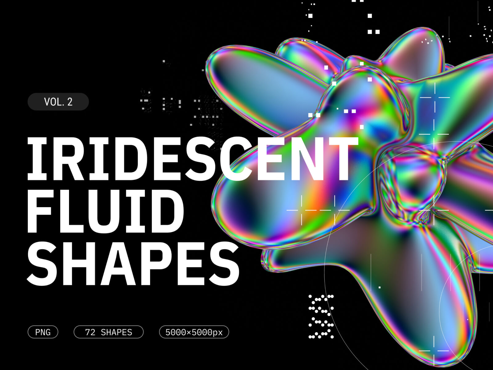 Iridescent Fluid 3D Shapes Collection cover image