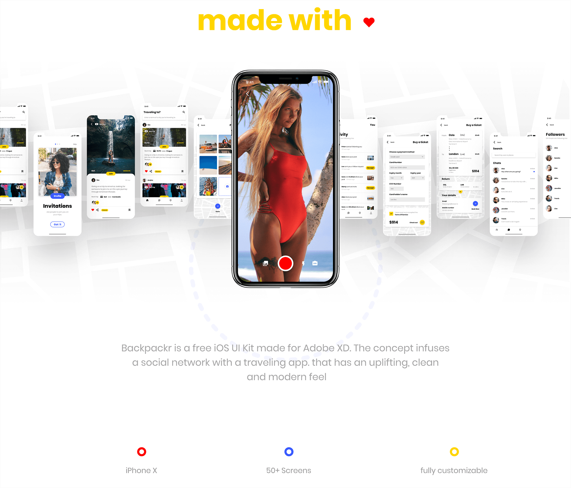 Backpack UI Kit presentation image