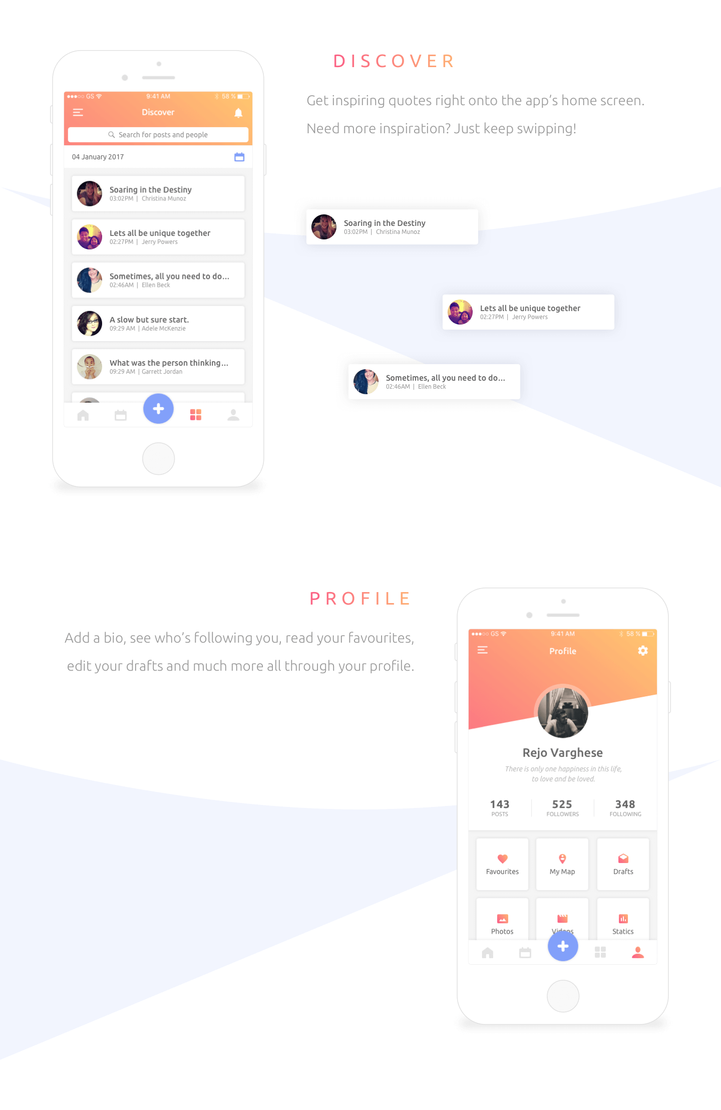 Everyday iOS Journal App UI Kit presentation image