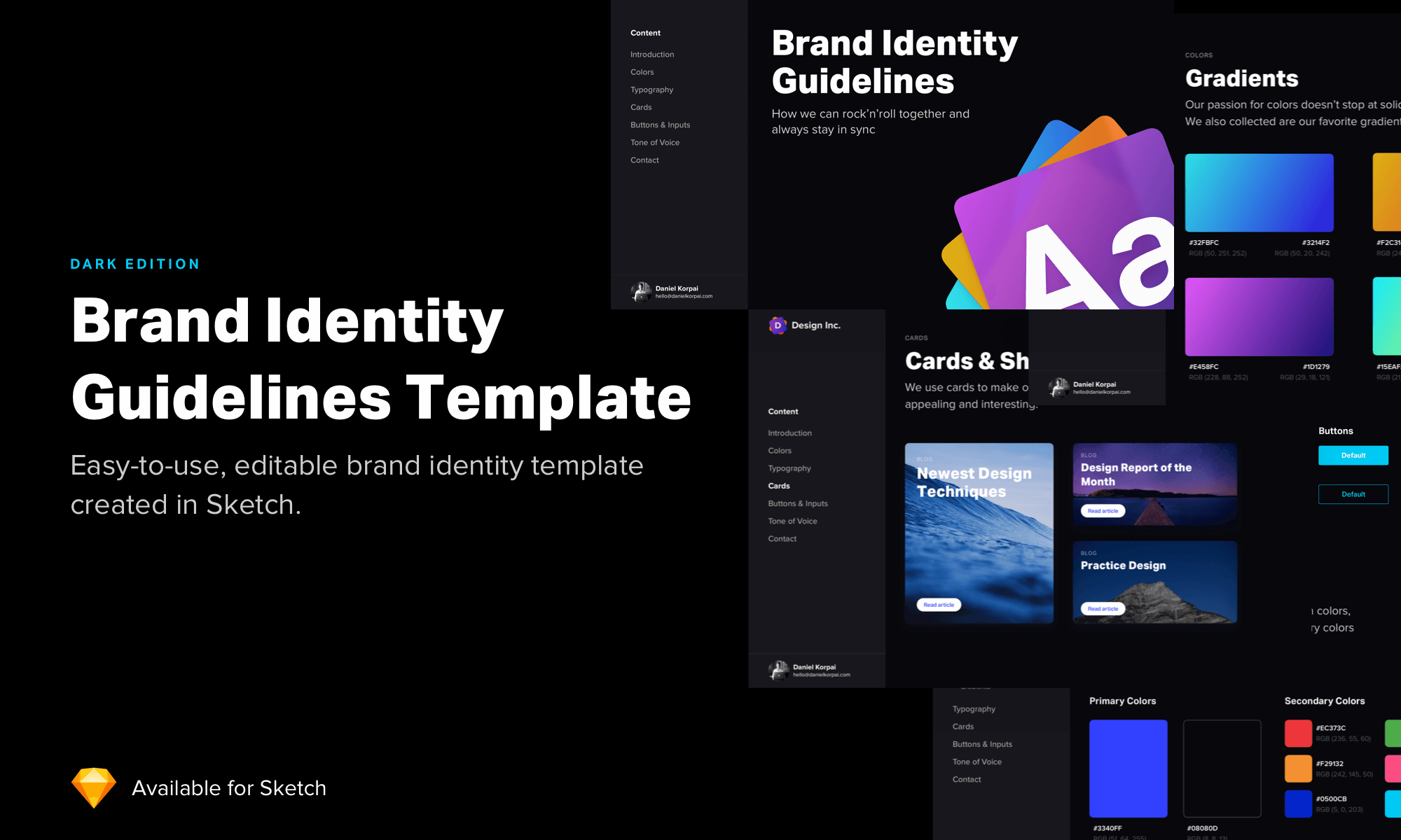 Brand Identity Guidelines 2.0 - Dark Edition presentation image