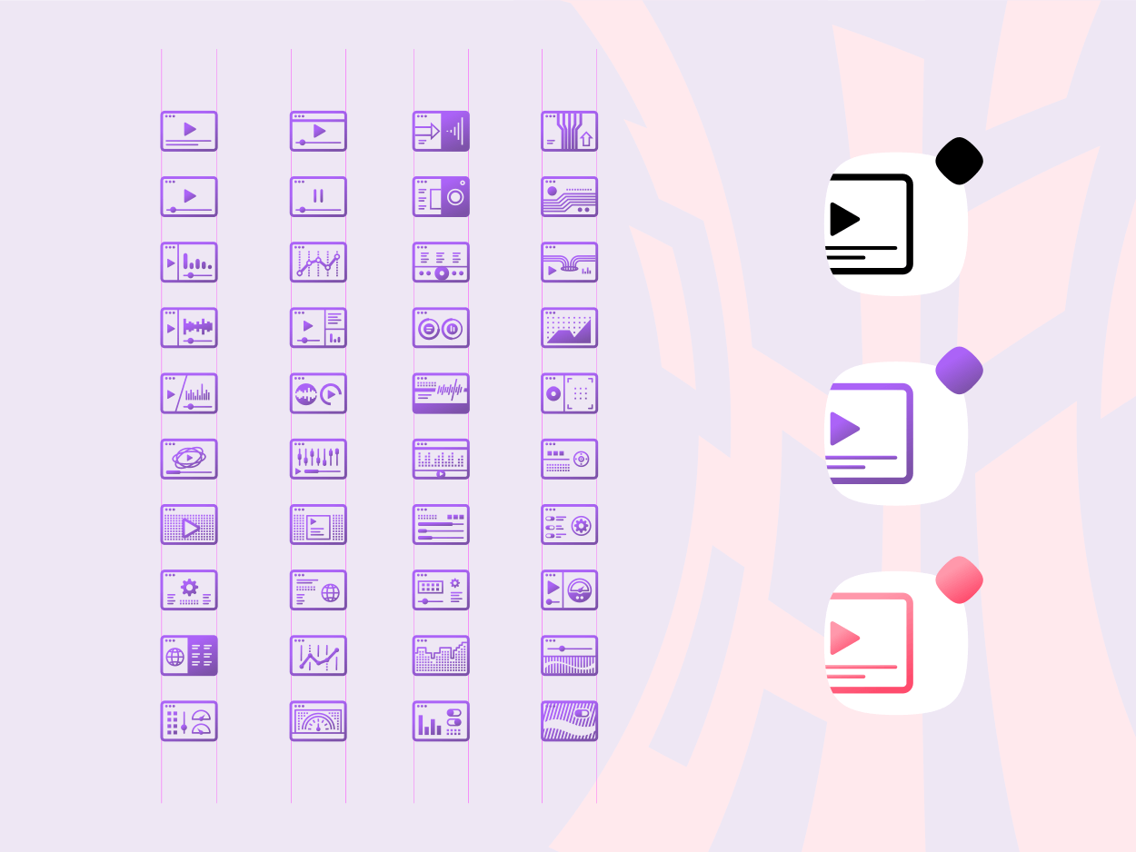 40 Digital Icons presentation image