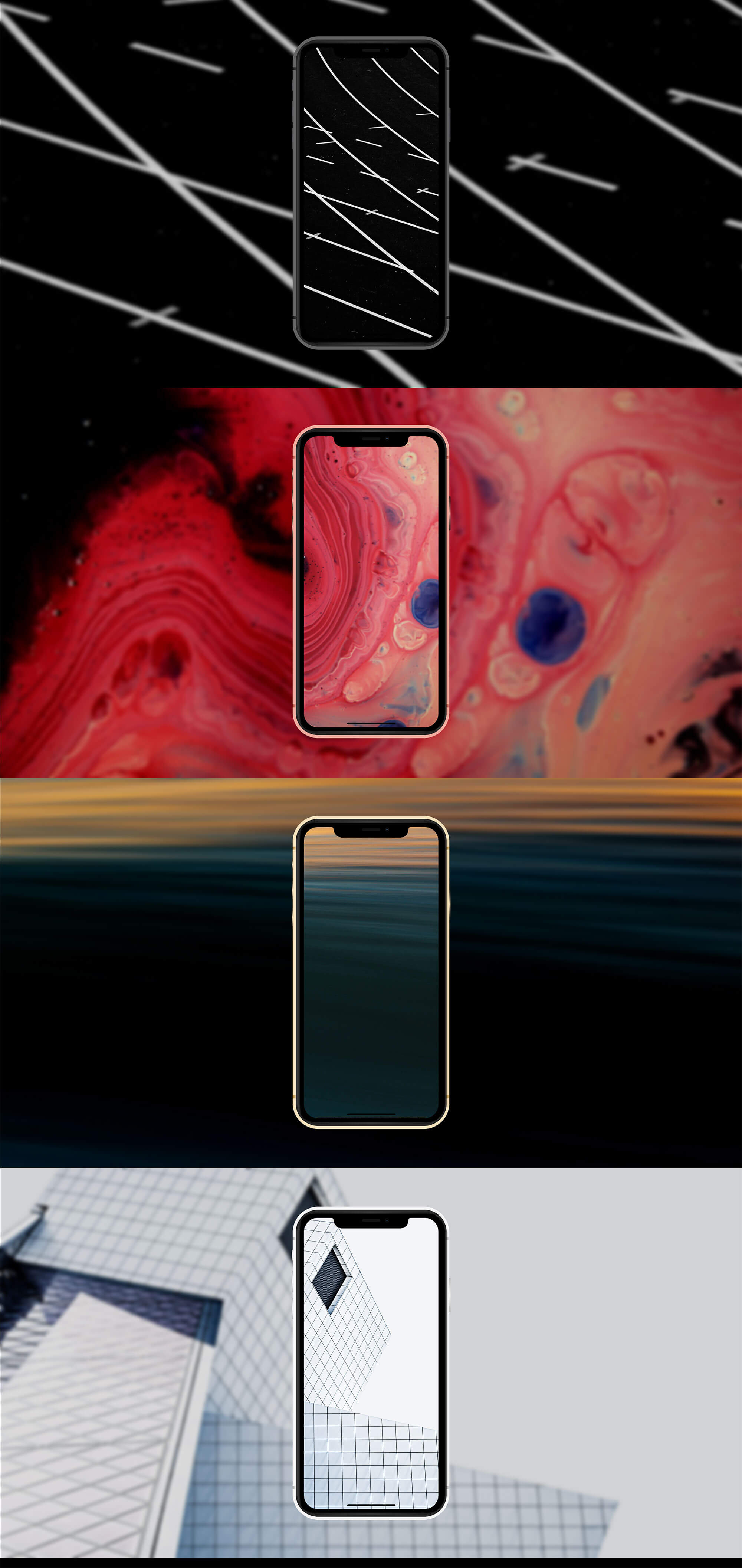 Free iPhone XS, XR, XS Max Mockups presentation image