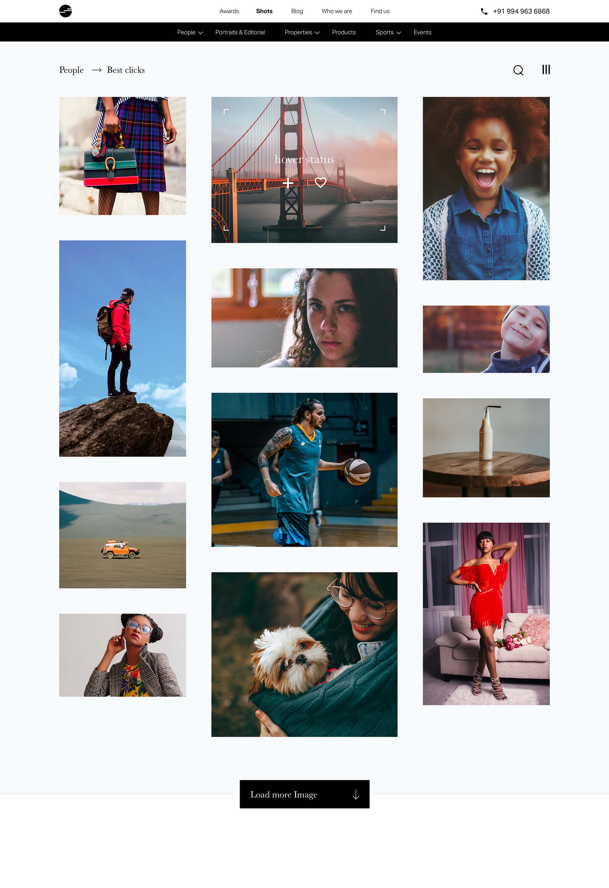 Photographer Portfolio presentation image