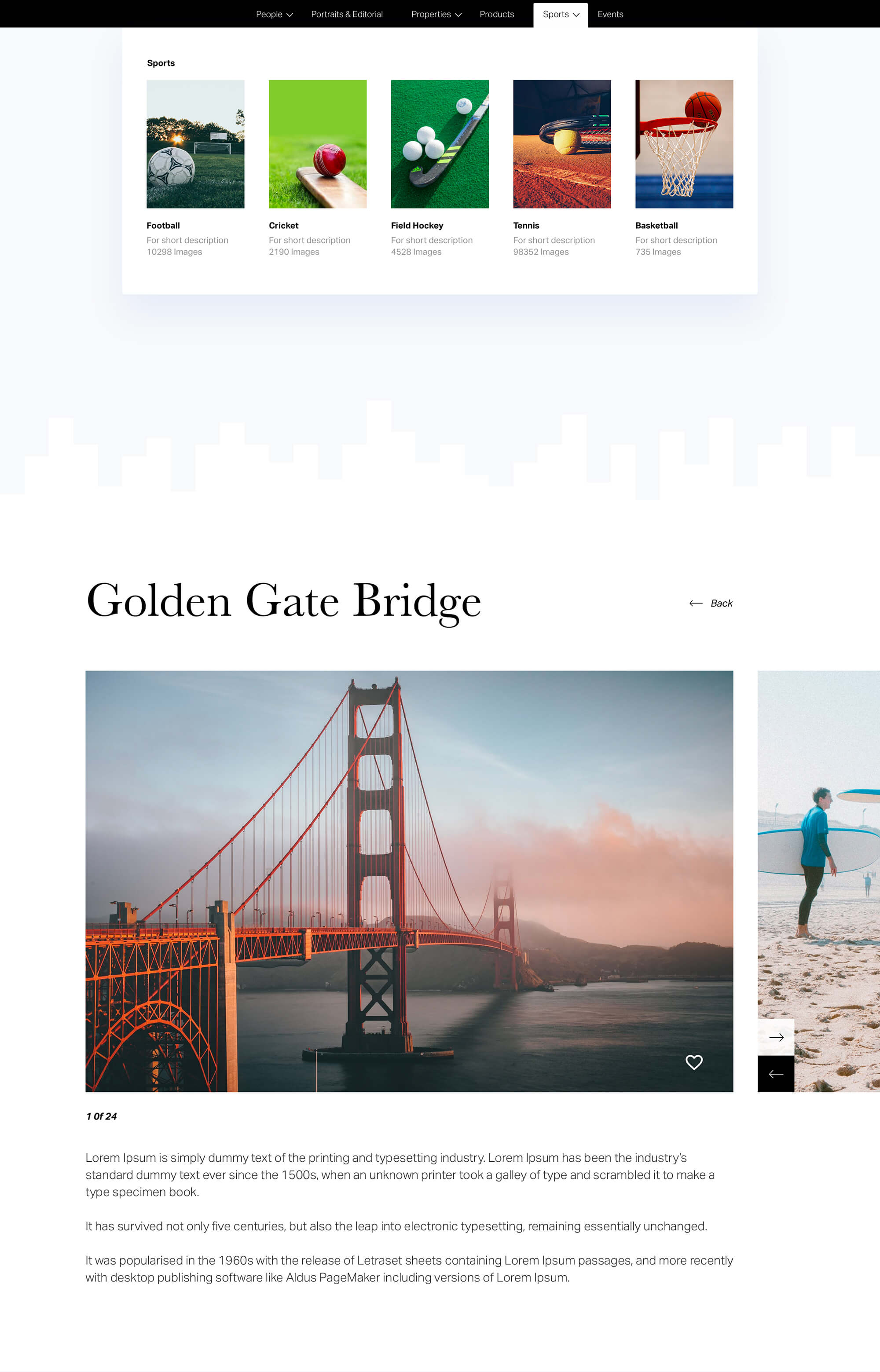 Photographer Portfolio presentation image