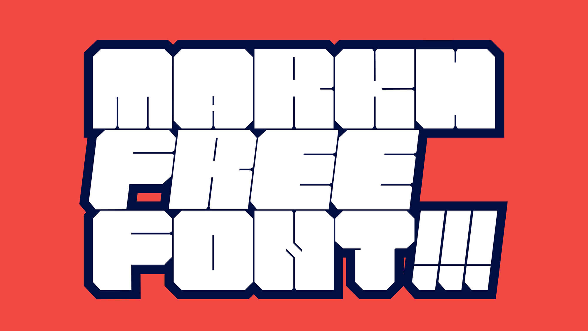 MARKH FREE FONT presentation image