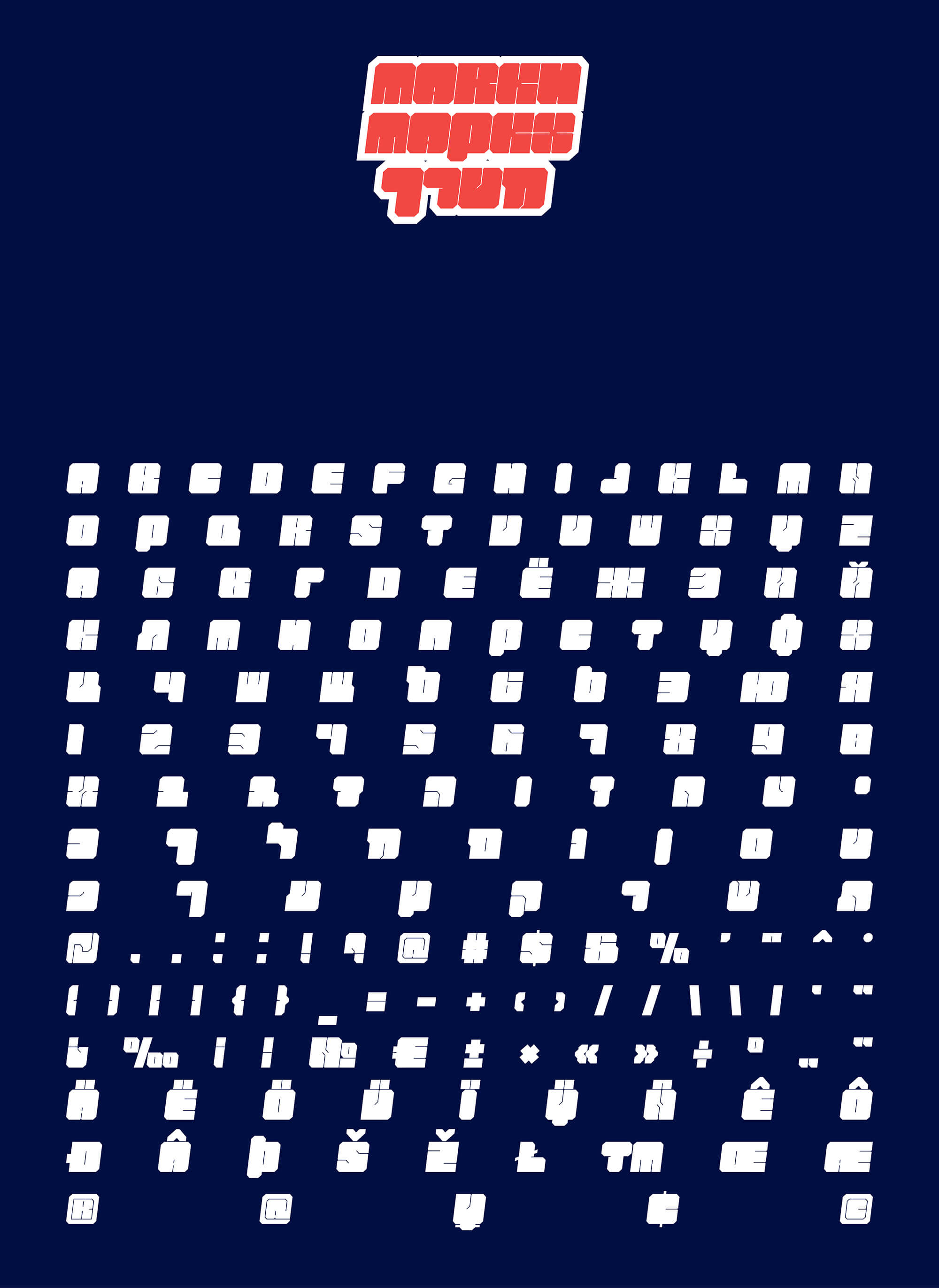 MARKH FREE FONT presentation image