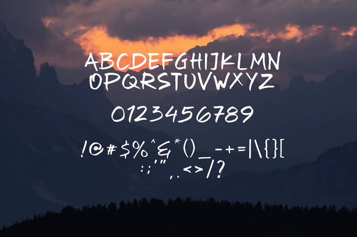 Free - Oyget! Font presentation image