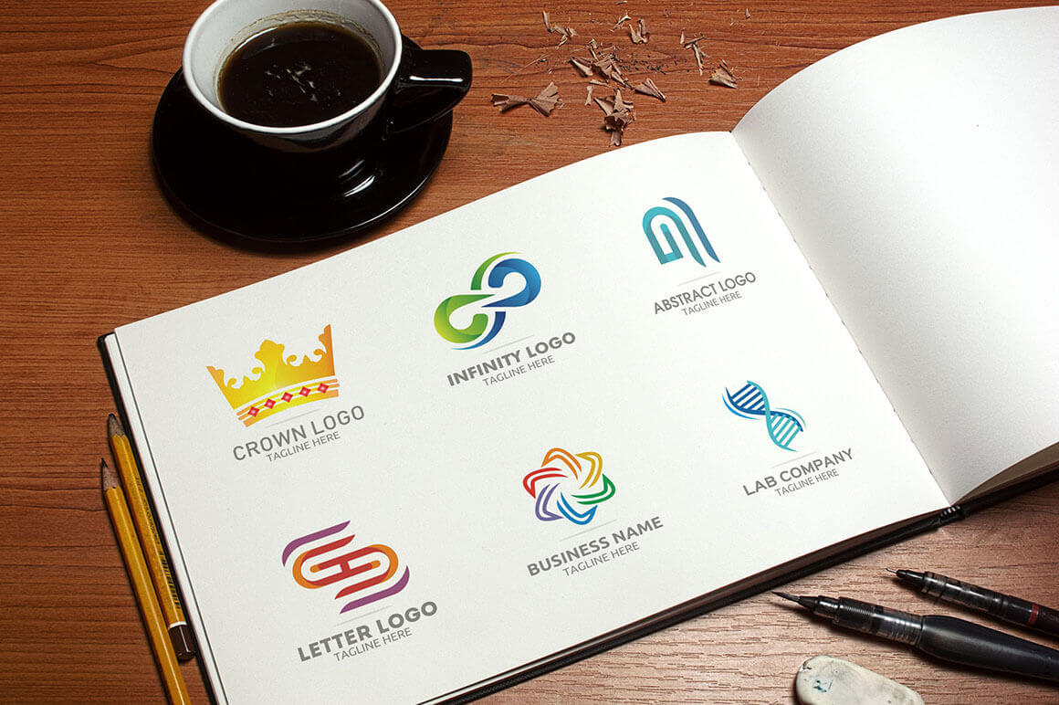 6 Modern Logo Template 1 presentation image