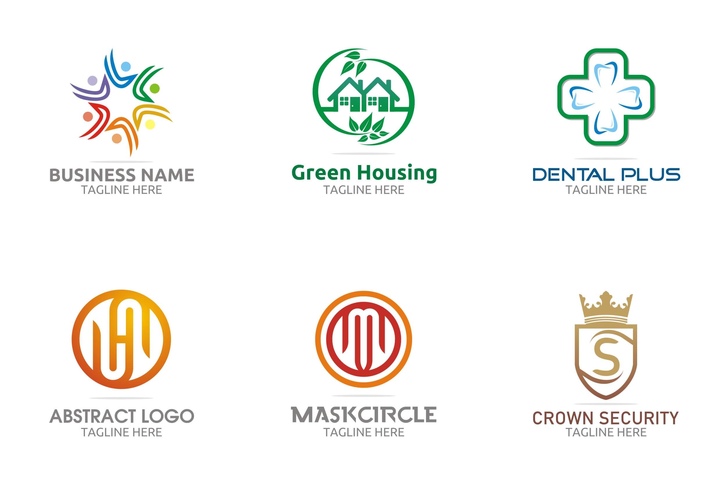 6 Modern Logo Template 4 presentation image