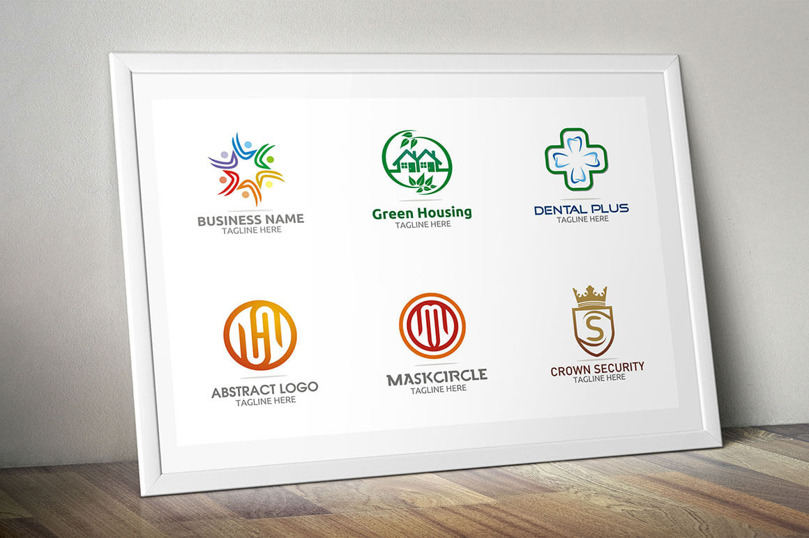 6 Modern Logo Template 4 presentation image