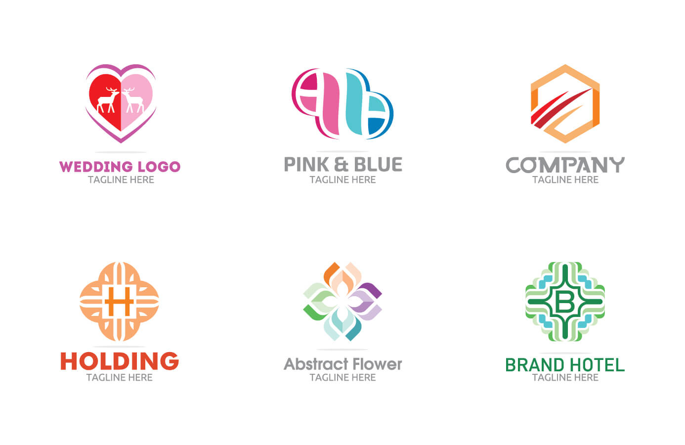 6 Modern Logo Template 6 presentation image
