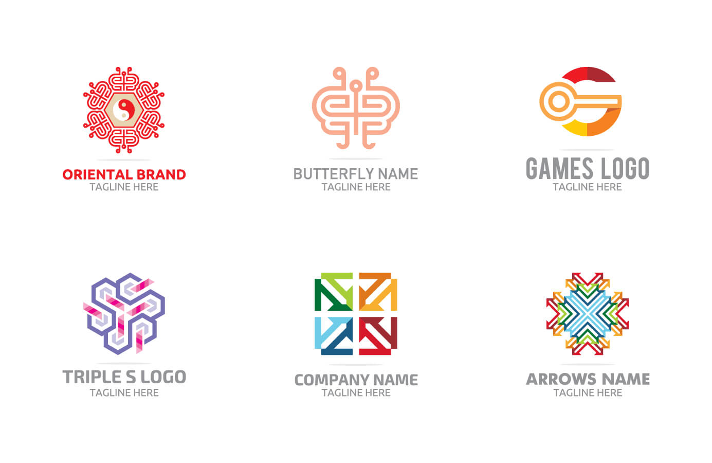 6 Modern Logo Template 9 presentation image