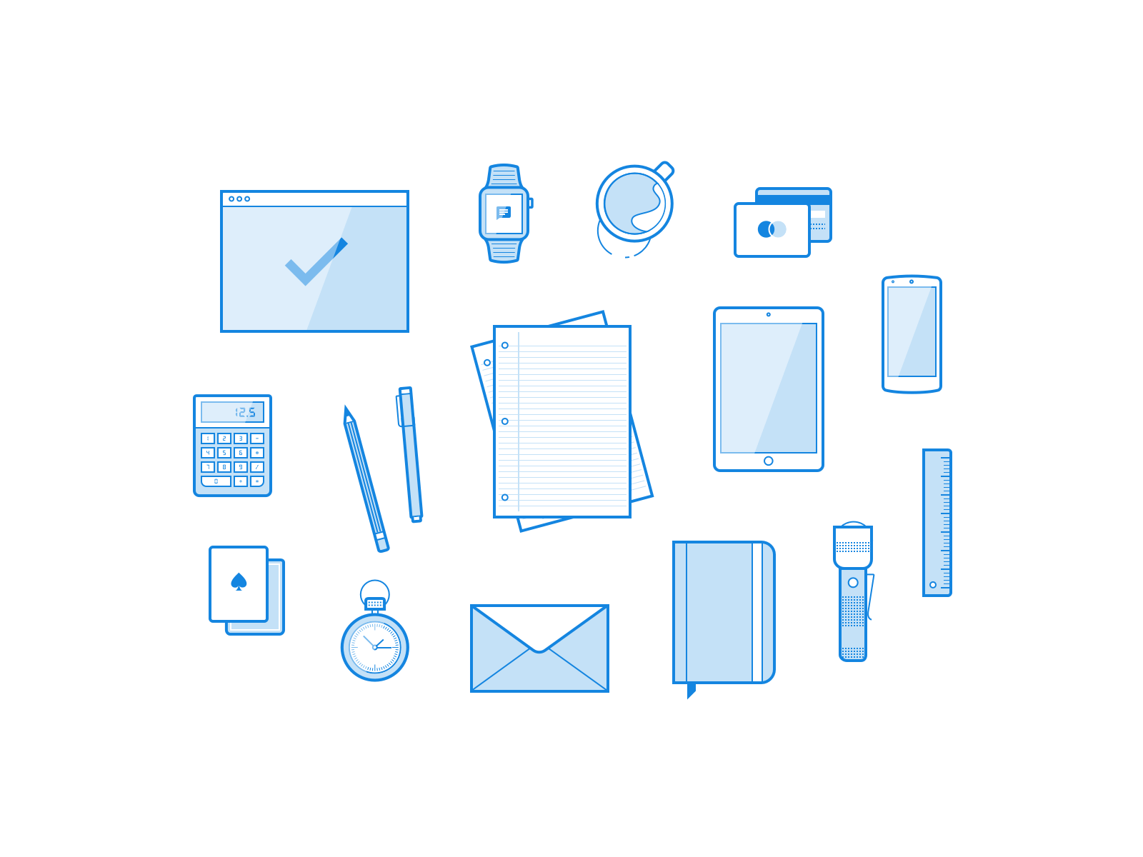 Freebie: 16 Line Illustrations presentation image