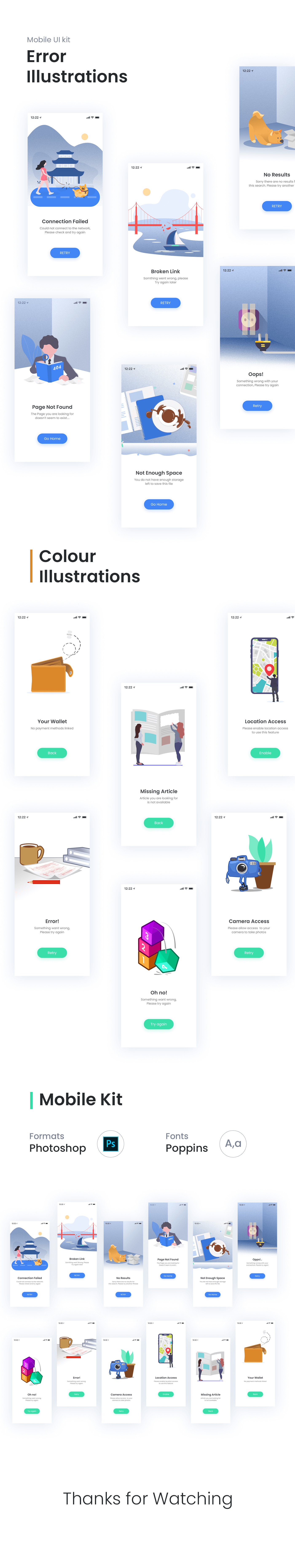 Error Illustrations Kit presentation image