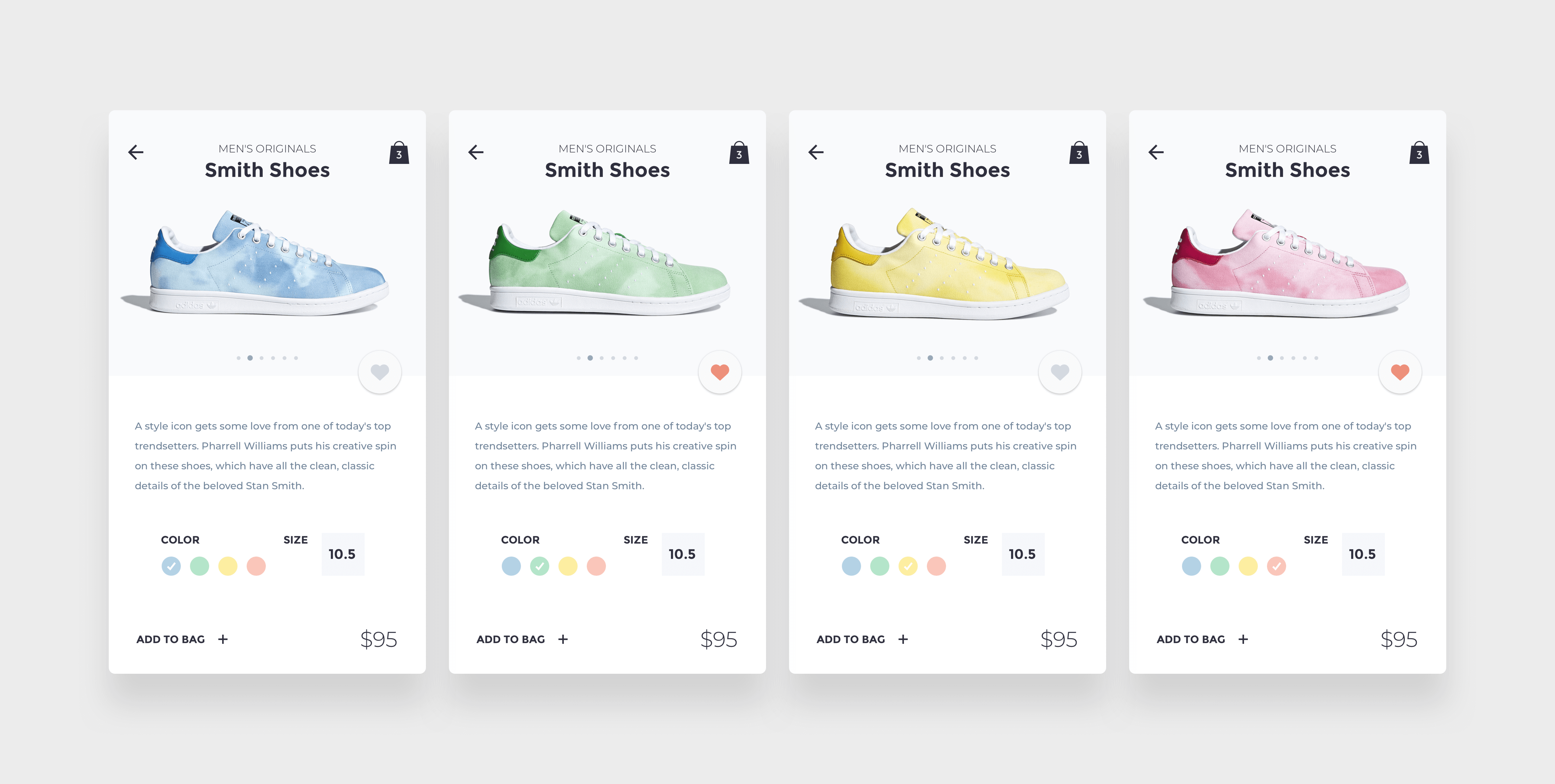 Shoes Store App Sketch Freebie presentation image