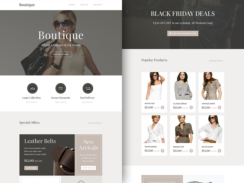 Freebie Boutique - Responsive Email Newsletter presentation image