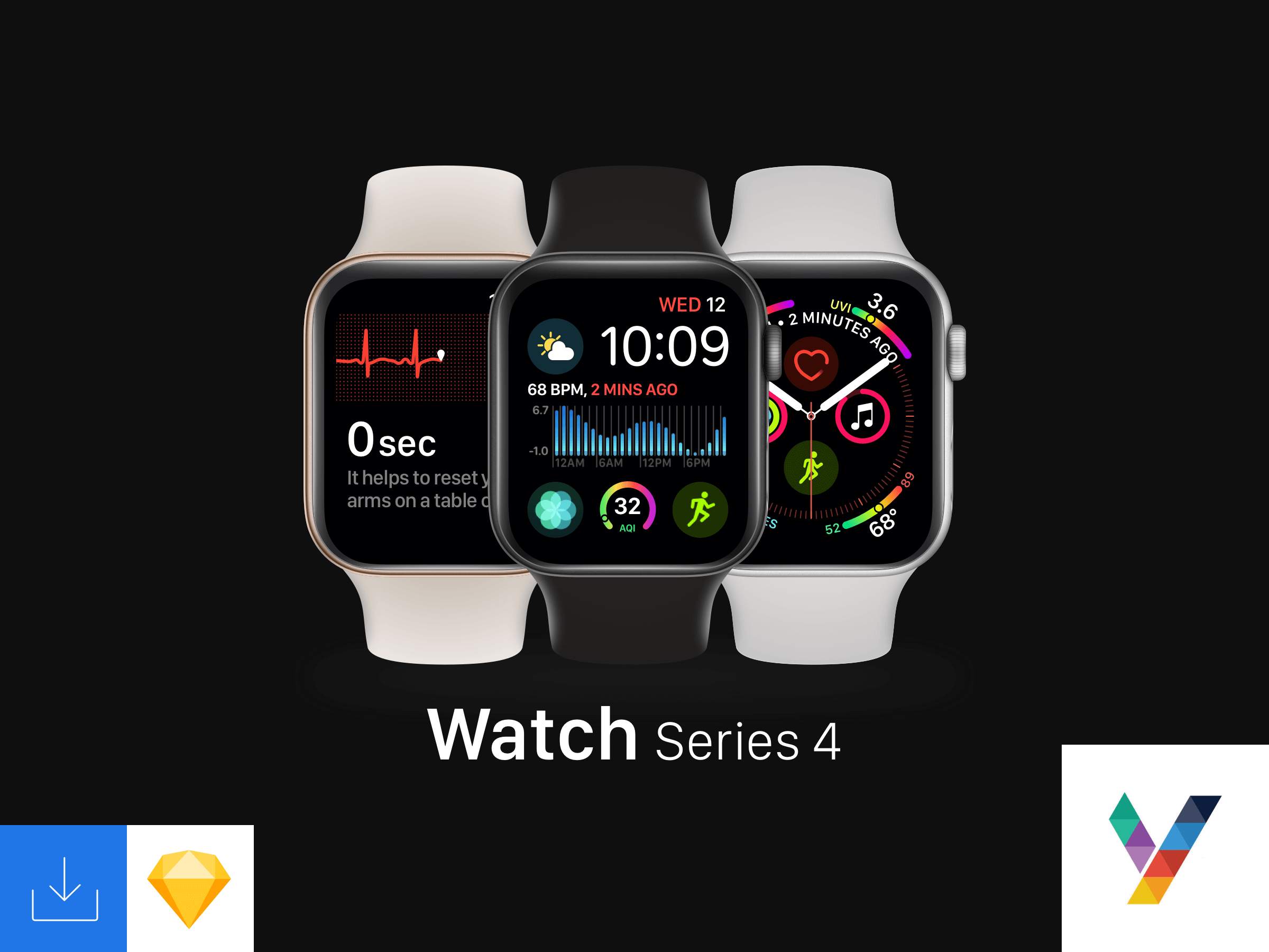 Watch Series 4 Mockup presentation image