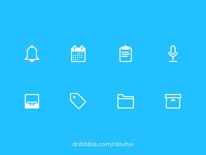 Outline Icons - Get Yours Now presentation image
