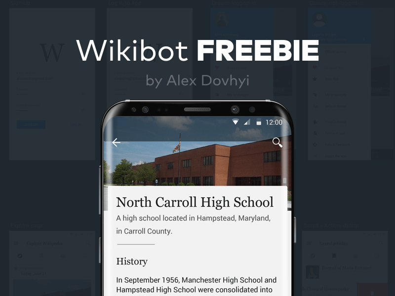Wikibot Android App presentation image