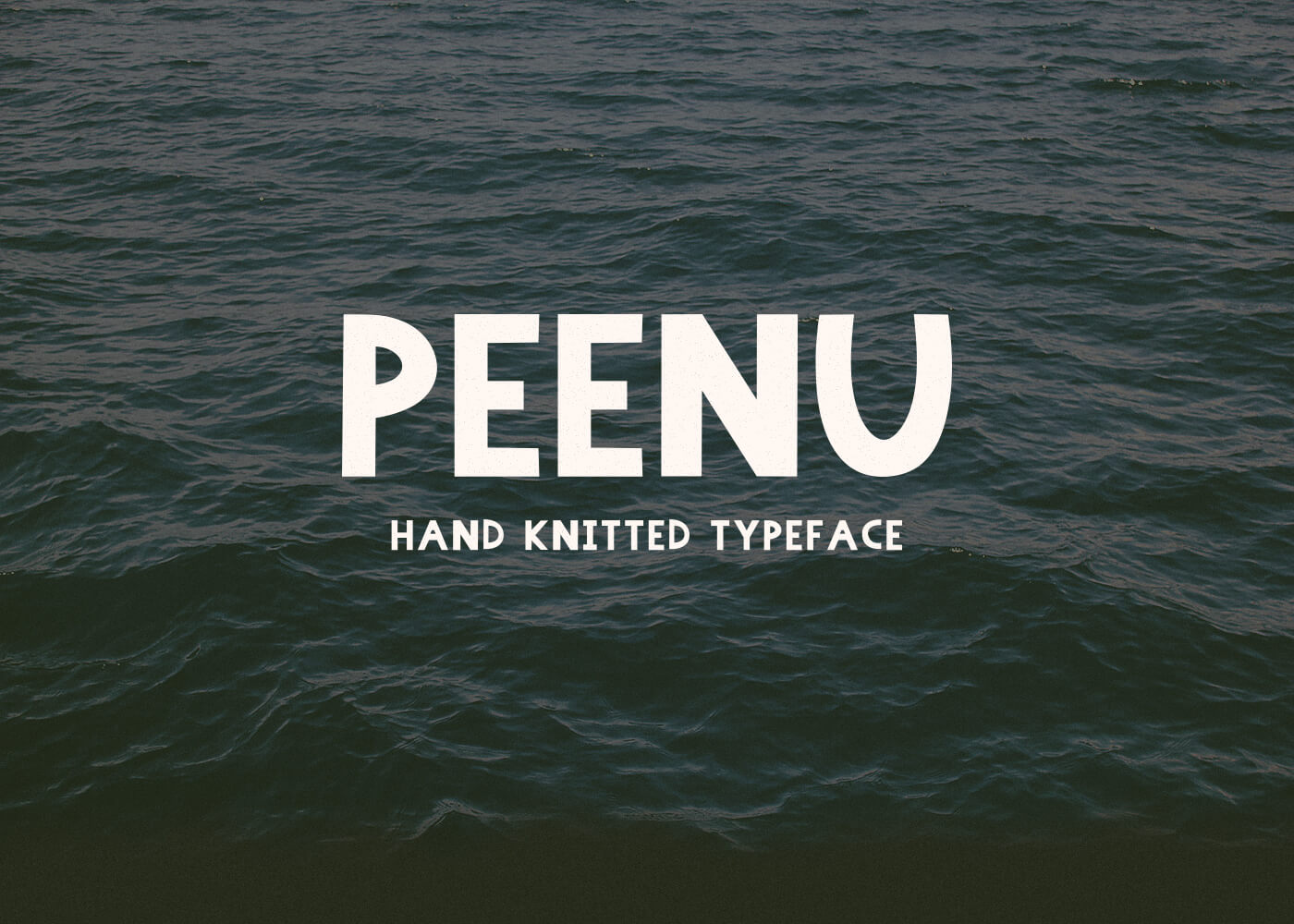 Peenu - Hand Knitted Typeface presentation image