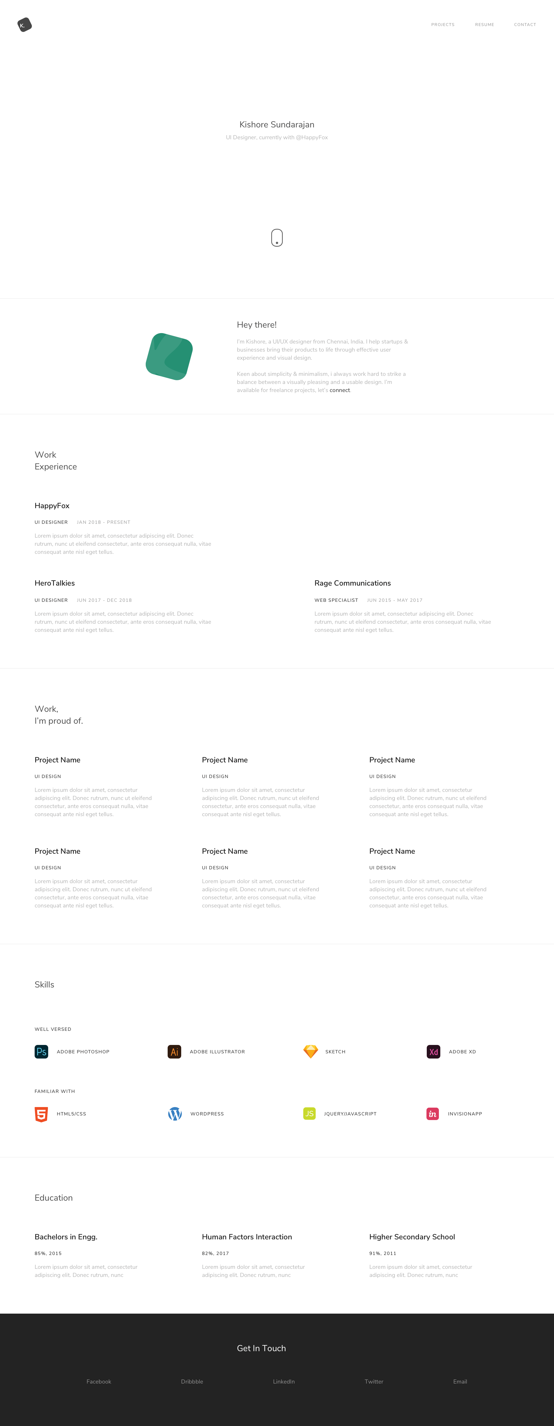 Designer Resume | Day 33/365 - Project365 presentation image