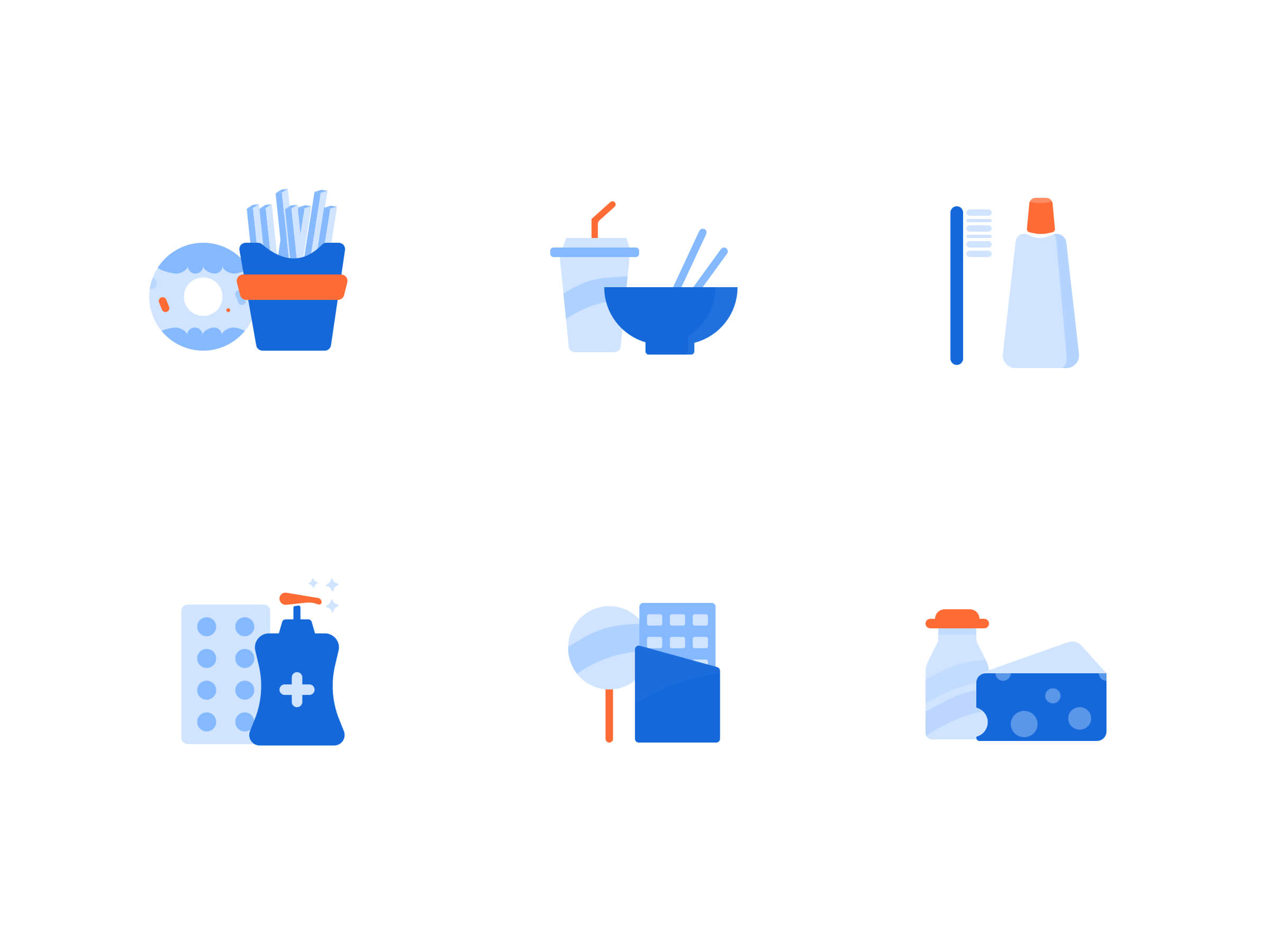 Grocery Free Icon Set presentation image