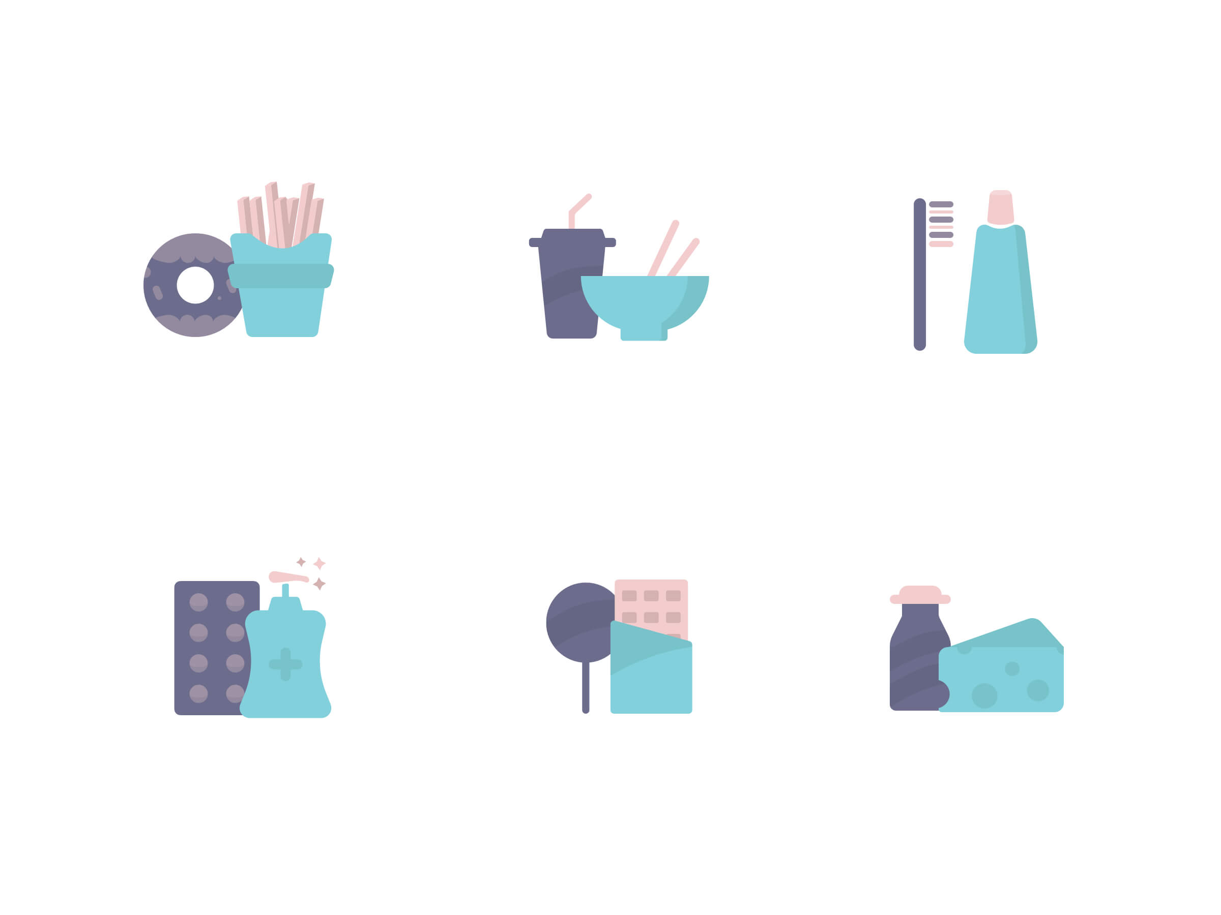 Grocery Free Icon Set presentation image