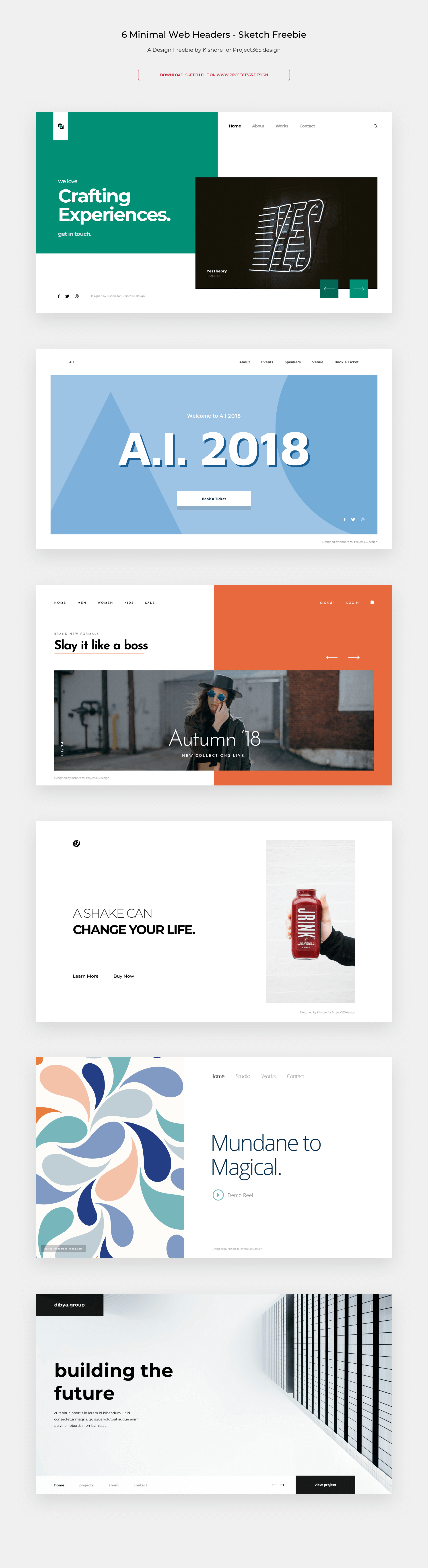 Minimal Headers | Day 68/365 - Project365 presentation image
