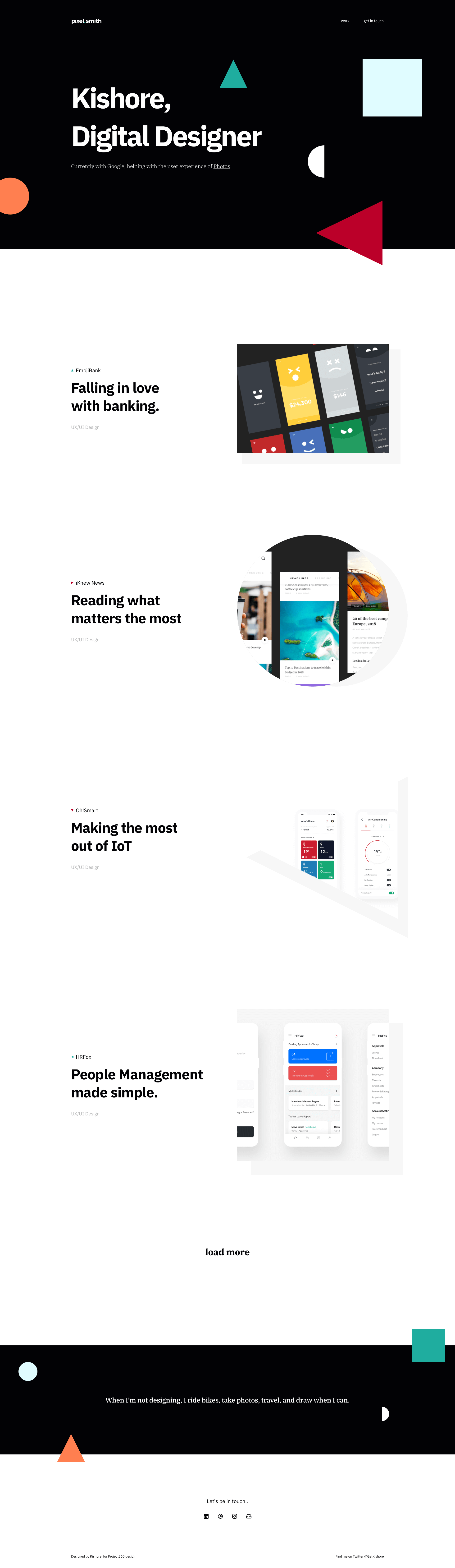 Designer Portfolio Template | Day 89/365 - Project365 presentation image