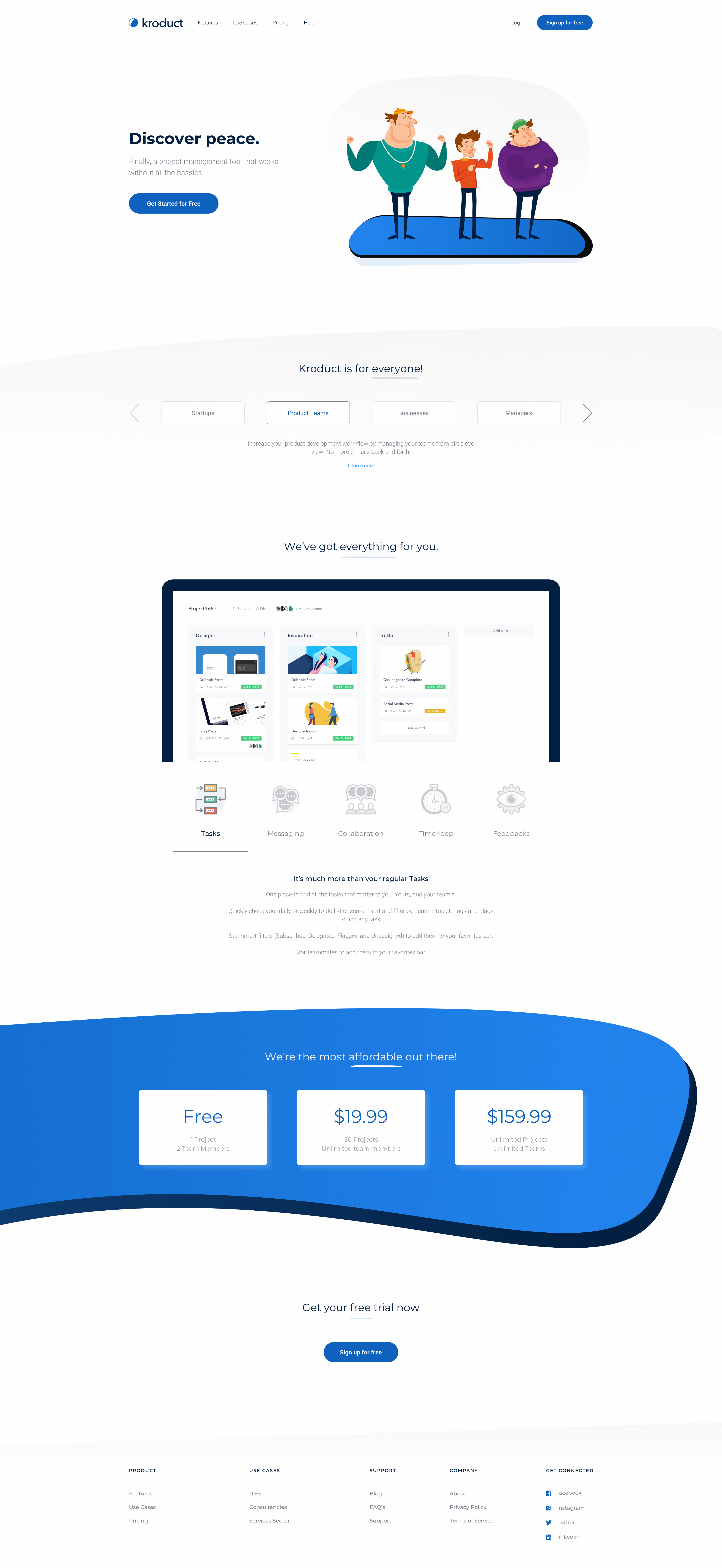 Kroduct - SaaS Landing Page | Day 117/365 - Project365 presentation image