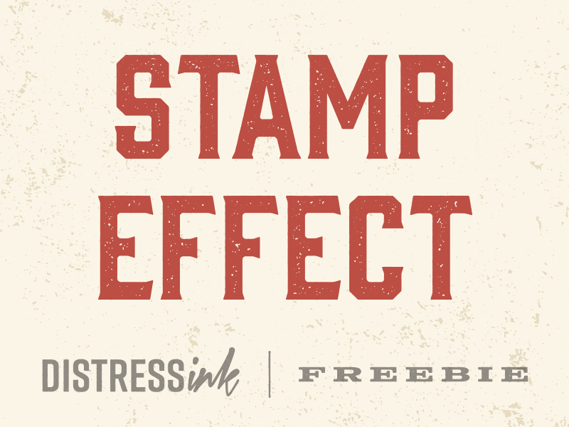 Stamp Effect Preview - DistressInk FREEBIE presentation image