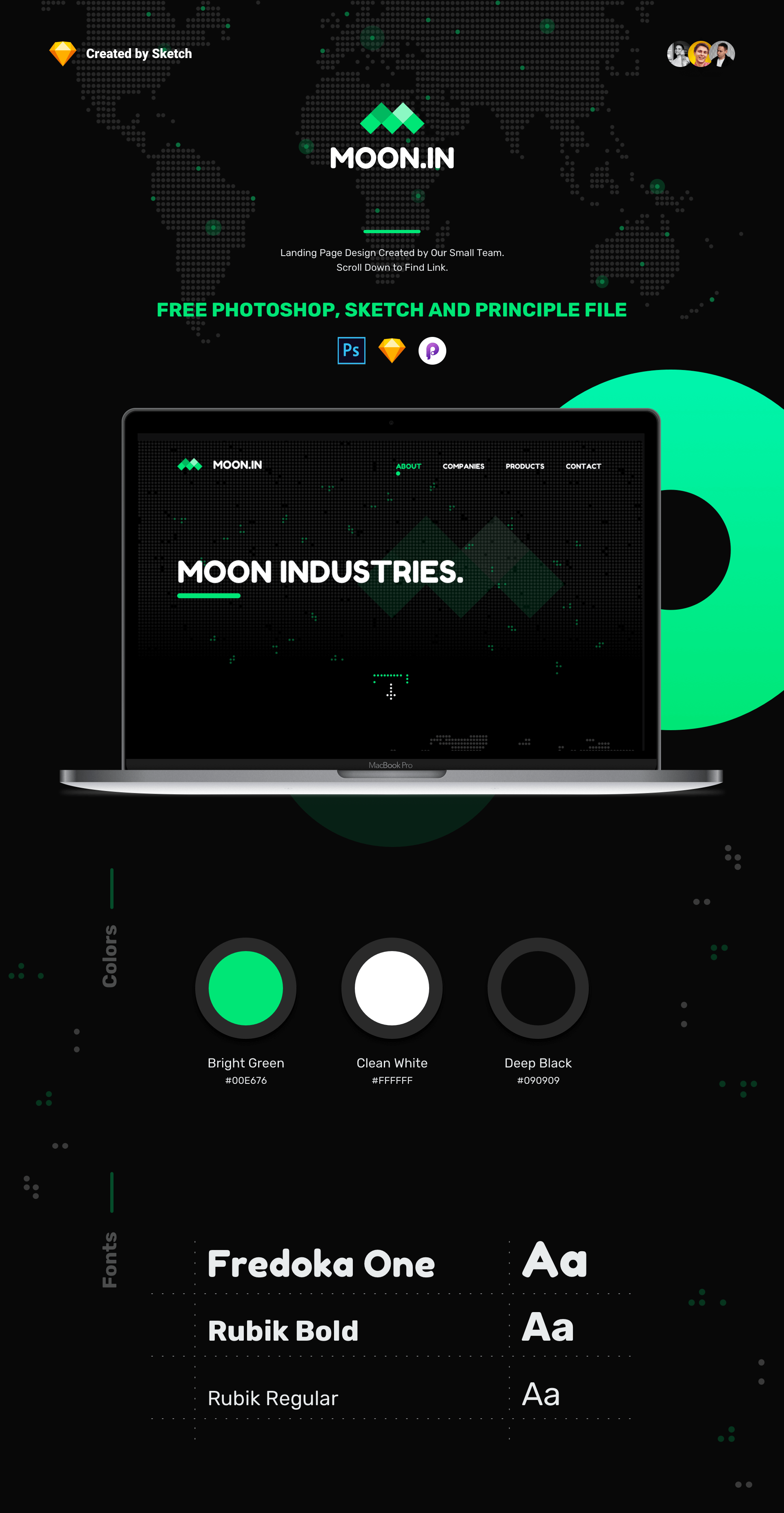 Freebie MOON.IN presentation image