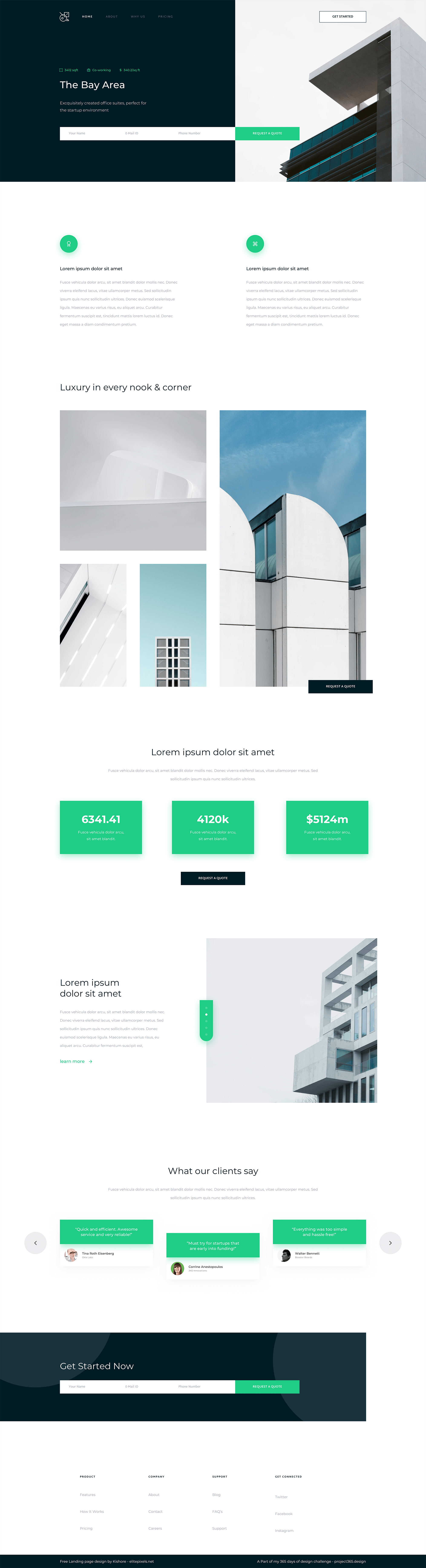 Real Estate - Landing Page | Day 145/365 - Project365 presentation image