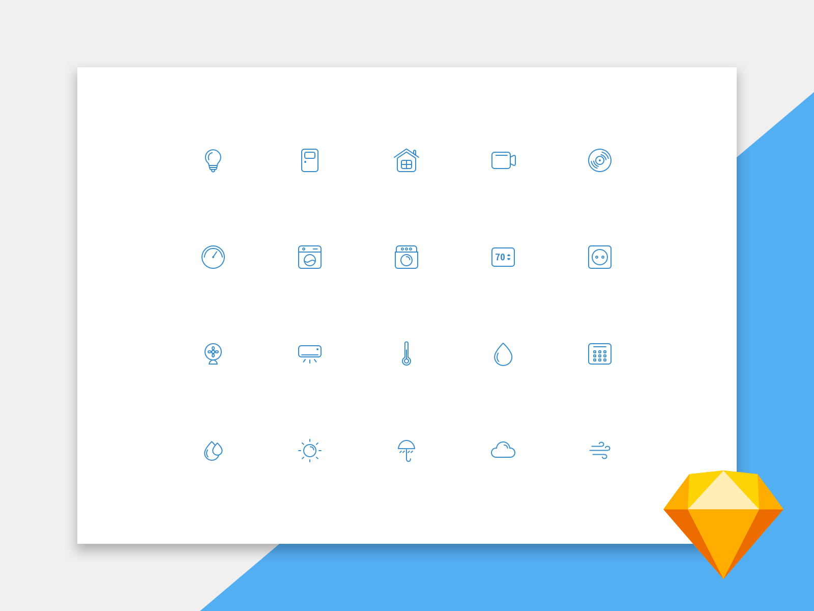 UI icons free download for Sketch presentation image