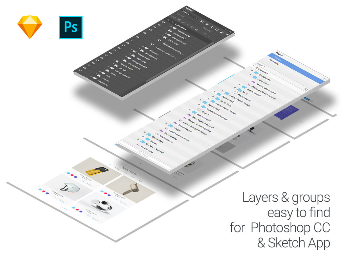 Ataman Web UI Kit - Templates For Sketch & Photoshop CC presentation image